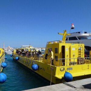 Hurghada: Royal Seascope Submarine Cruise with Snorkel Stop